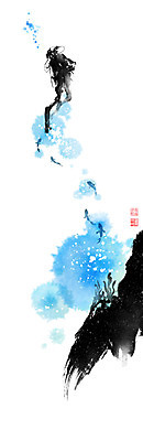 전신 PSD 일러스트 캘리그라피 붓터치 어류 한명 성인 바닷속 수영 바위 해초 스쿠버다이빙 번짐 낙관 잠수복 스쿠버다이버 성인한명만 물고기떼 국내일러스트 1 옷 사람 수중 수중동물 돌_바위 수상스포츠 해조류 성인만 파일형식 효과