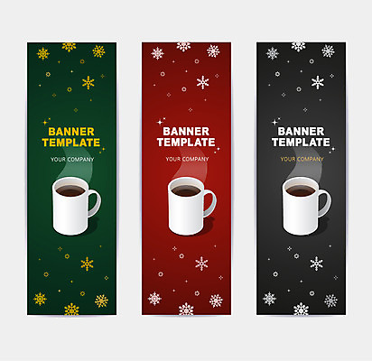 템플릿 배너템플릿 세로배너 커피 사각프레임 눈꽃 사람없음 머그컵 현수막 연기 배너세트 AI파일 배너 음료 프레임 눈_날씨 컵 세로 세트 사각형 파일형식 벡터