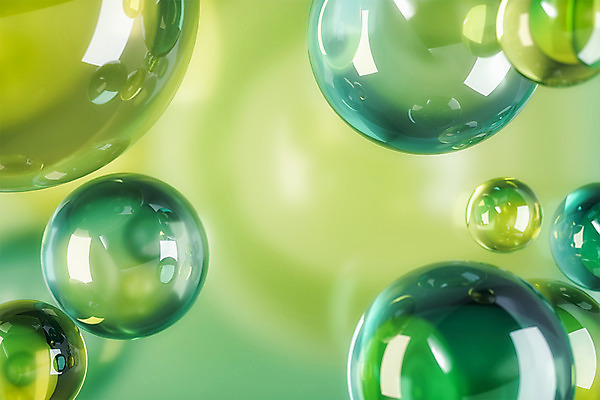 PSD 편집 편집이미지 백그라운드 유리 사람없음 초록색 3D 원형 구슬 디지털합성 입체도형 편집소스 편집3D 도형 컬러 재질 입체 파일형식
