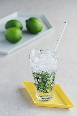 포토 JPG 스튜디오촬영 음료 회색배경 잔 실내 빨대 사람없음 아웃포커스 여름 얼음 카페 컵받침 메뉴 라임 냉음료 라임모히토 에이드 국내포토 자연요소 식기 계절 백그라운드 과일 촬영기법 내부 상점 회색 받침대 파일형식