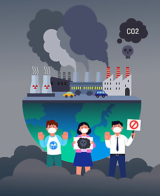전신 여자 남자 일러스트 공장 자동차 마스크 들기 상반신 성인 세명 자연보호 그린캠페인 팻말 회색 환경오염 오염 매연 대기오염 시위 이산화탄소 성인만 세계환경의날 국내일러스트 AI파일 육상교통 캠페인 컬러 컨셉 공업 모션 자연 프레임 사람 보호 파일형식 벡터 법정기념일