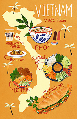 PSD 커피 지도 일러스트 열대 사람없음 야자수 주황색 베트남 푸딩 동남아음식 소스통 쌀국수 월남쌈 반미 국내일러스트 나무 음료 음식 컬러 디저트 통 동남아시아 소스_음식 국수 베트남음식 파일형식