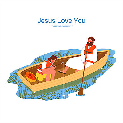 전신 PSD 여자 남자 호수 일러스트 낚시 들기 앉기 성인 타이포그라피 두명 예수 어선 산호초 낚싯대 노 노젓기 구명조끼 여름성경학교 성인만 국내일러스트 문자 배_교통 모션 레저 사람 신_종교 낚시용품 수중식물 성경학교 구조용품 선박 파일형식 여름_계절
