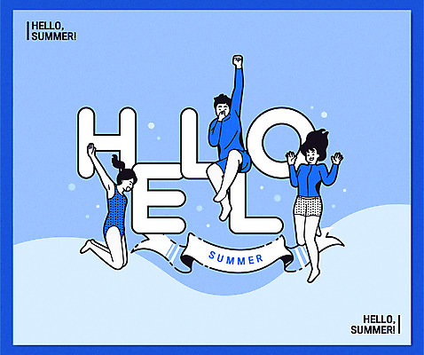 전신 여자 남자 수영복 일러스트 성인 세명 여름 파란색 친구 다이빙 HELLO 입수자세 래쉬가드 성인만 국내일러스트 AI파일 옷 계절 컬러 포즈 관계 사람 수영 인사 수중스포츠 파일형식 벡터