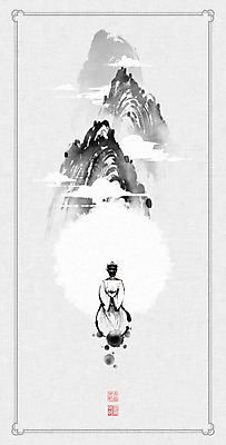 전신 PSD 구름 모자 남자 일러스트 캘리그라피 붓터치 산 한명 풍경 성인 한복 동양화 뒷짐 번짐 양반 사색 낙관 산수화 대감 정자관 성인남자한명만 국내일러스트 자연요소 1 한국전통 잡화 생각 모션 미술 사람 전통의상 신분 남자한명만 성인남자만 파일형식 효과