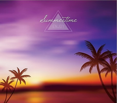 EPS 해외이미지 나무 구름 바다 백그라운드 일러스트 자연 사람없음 빛 햇빛 태양 일출 맑음 일몰 파라다이스 해외202004 해외202105 해외일러스트 자연요소 식물 날씨 노을 생태계 파일형식 벡터