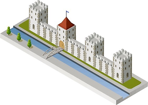 EPS 해외이미지 벽 일러스트 건축양식 주택 미술 풍경 건물 문 탑 궁전 회색 바위 성 중세 역사 대문 고립 옛날 해외202004 해외202105 해외일러스트 건축물 건축 컬러 고건축 문화예술 돌_바위 파일형식 벡터