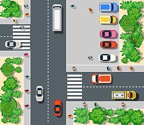 EPS 해외이미지 나무 디자인 도로 지도 일러스트 건축양식 교통시설 자동차 지붕 거리 주택 풍경 건물 도시 고속도로 보행자 플랫 도심 계획 정상 아스팔트 교차로 짐차 타운 엘리먼트 해외202004 해외202105 해외일러스트 식물 건축물 건축 길 육상교통 교통 컨셉 시설 파일형식 벡터