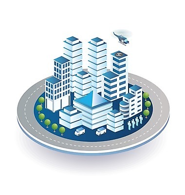 EPS 해외이미지 도로 일러스트 자동차 빌딩 사람없음 건물 도시 아이소메트릭 해외202004 해외202105 해외일러스트 건축물 길 육상교통 교통시설 파일형식 벡터