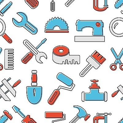 EPS 해외이미지 모양 디자인 실루엣 산업 선 백그라운드 패턴 일러스트 벽지 추상 자 미술 그래픽 장식 세트 페인트 장비 공구 나사 스패너 업무 플랫 칼 수리 망치 만화 삽 목수 심볼 포장지 사인 질감 복고 클립 코믹 롤러 펜치 송곳 엘리먼트 포장소품 해외202004 해외202105 해외일러스트 직업 무늬 포장 문화예술 문구용품 촬영기법 도구 작업 오브젝트 포장재료 파일형식 벡터