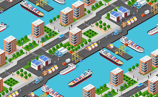 JPG 해외이미지 도로 일러스트 자동차 빌딩 사람없음 건물 도시 아이소메트릭 해외202004 해외202105 해외일러스트 건축물 길 육상교통 교통시설 파일형식