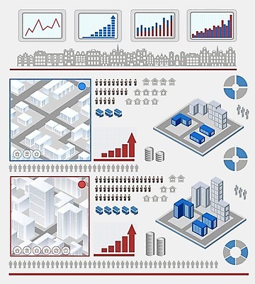 EPS 해외이미지 도로 일러스트 빌딩 사람없음 건물 도시 아이소메트릭 해외202004 해외202105 해외일러스트 건축물 길 교통시설 파일형식 벡터