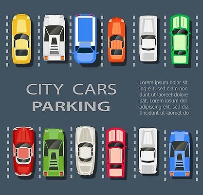 EPS 해외이미지 일러스트 자동차 사람없음 도시 주차 주차장 아이소메트릭 해외202004 해외202105 해외일러스트 육상교통 파일형식 벡터