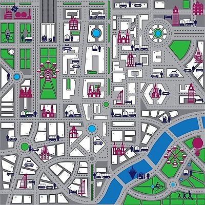 EPS 해외이미지 도로 일러스트 빌딩 사람없음 건물 도시 아이소메트릭 해외202004 해외202105 해외일러스트 건축물 길 교통시설 파일형식 벡터