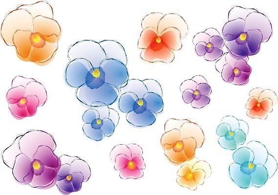 EPS 해외이미지 클립아트 꽃잎 꽃 잎 꽃무늬 일러스트 수채화 경사 사람없음 낙서 자르기 제비꽃 라일락 터키석 해외202004 해외202105 해외일러스트 식물 무늬 모션 보석 파일형식 벡터