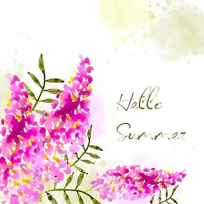 EPS 해외이미지 꽃 잎 일러스트 수채화 글자캘리그라피 사람없음 해외202004 해외202105 해외일러스트 식물 캘리그라피 파일형식 벡터