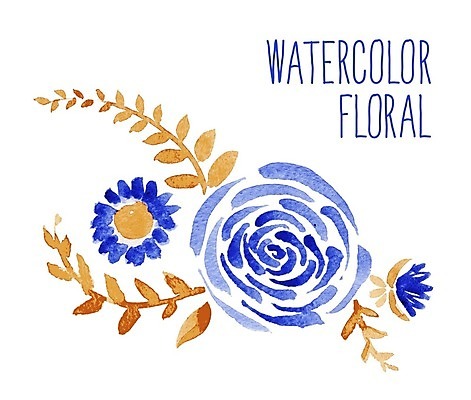 EPS 해외이미지 꽃잎 꽃 포스터 백그라운드 잎 꽃무늬 일러스트 수채화 사람없음 화환 낭만 원형 날짜 해외202004 해외202105 해외일러스트 도형 식물 컨셉 무늬 파일형식 벡터