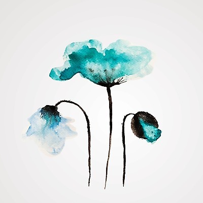 EPS 해외이미지 꽃잎 꽃 백그라운드 꽃무늬 일러스트 수채화 사람없음 빨간색 물 낭만 양귀비 해외202004 해외202105 해외일러스트 자연요소 식물 컬러 컨셉 무늬 파일형식 벡터