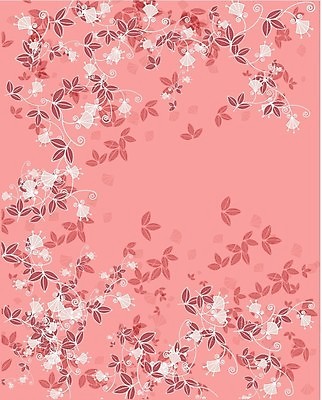 EPS 해외이미지 꽃 분홍색 잎 꽃무늬 패턴 일러스트 수채화 사람없음 해외202004 해외202105 해외일러스트 식물 컬러 무늬 파일형식 벡터