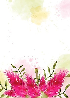 EPS 해외이미지 꽃 잎 일러스트 수채화 사람없음 꽃봉오리 카피스페이스 해외202004 해외202105 해외일러스트 식물 공백 파일형식 벡터