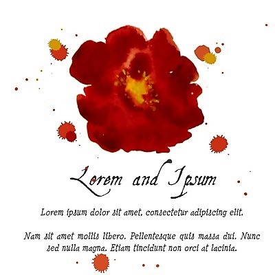 EPS 해외이미지 꽃 백그라운드 잎 꽃무늬 패턴 일러스트 수채화 사람없음 빨간색 장미 작약 해외202004 해외202105 해외일러스트 식물 컬러 무늬 파일형식 벡터