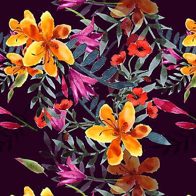 포토 JPG 해외이미지 꽃잎 꽃 백그라운드 잎 꽃무늬 패턴 일러스트 수채화 사람없음 장미 낭만 들꽃 백합 해외202004 해외202105 해외포토 식물 컨셉 무늬 파일형식