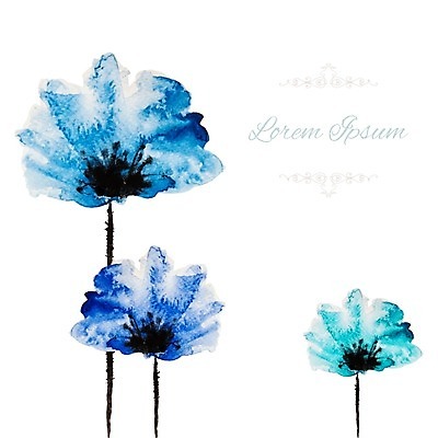 EPS 해외이미지 꽃잎 꽃 백그라운드 꽃무늬 일러스트 수채화 사람없음 낭만 양귀비 해외202004 해외202105 해외일러스트 식물 컨셉 무늬 파일형식 벡터