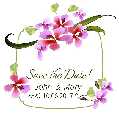 EPS 해외이미지 꽃 줄기 꽃무늬 패턴 일러스트 수채화 프레임 사람없음 빨간색 컬러풀 낭만 난초 히비스커스 해외202004 해외202105 해외일러스트 식물 컬러 컨셉 무늬 파일형식 벡터