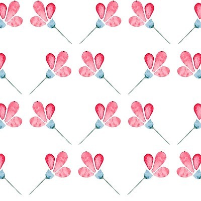 EPS 해외이미지 꽃 백그라운드 잎 꽃무늬 패턴 일러스트 수채화 사람없음 낭만 천 해외202004 해외202105 해외일러스트 식물 컨셉 무늬 직물 파일형식 벡터