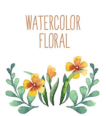 EPS 해외이미지 꽃 줄기 잎 일러스트 수채화 사람없음 해외202004 해외202105 해외일러스트 식물 파일형식 벡터