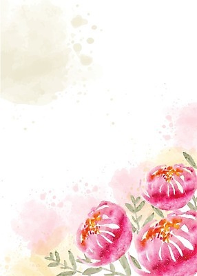 EPS 해외이미지 꽃잎 꽃 잎 꽃무늬 일러스트 수채화 프레임 사람없음 낭만 해외202004 해외202105 해외일러스트 식물 컨셉 무늬 파일형식 벡터