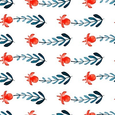 EPS 해외이미지 꽃 백그라운드 잎 꽃무늬 패턴 일러스트 수채화 사람없음 낭만 천 해외202004 해외202105 해외일러스트 식물 컨셉 무늬 직물 파일형식 벡터