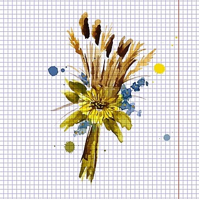 EPS 해외이미지 꽃잎 꽃 백그라운드 잎 꽃무늬 패턴 일러스트 해바라기 사람없음 컬러풀 노란색 원형 해외202004 해외202105 해외일러스트 도형 식물 컬러 무늬 파일형식 벡터