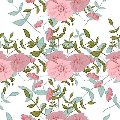 EPS 해외이미지 꽃 백그라운드 꽃무늬 패턴 꽃백그라운드 일러스트 사람없음 해외202004 해외202105 해외일러스트 식물 무늬 파일형식 벡터