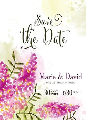 EPS 해외이미지 꽃 결혼 잎 일러스트 수채화 글자캘리그라피 사람없음 청첩장 해외202004 해외202105 해외일러스트 식물 캘리그라피 카드_감사 이벤트 파일형식 벡터