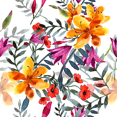 포토 JPG 해외이미지 꽃잎 꽃 백그라운드 잎 꽃무늬 패턴 일러스트 수채화 사람없음 장미 낭만 들꽃 백합 해외202004 해외202105 해외포토 식물 컨셉 무늬 파일형식