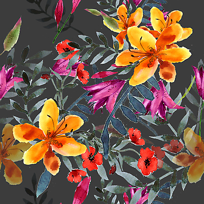 포토 JPG 해외이미지 꽃잎 꽃 백그라운드 잎 꽃무늬 패턴 일러스트 수채화 사람없음 장미 낭만 들꽃 백합 해외202004 해외202105 해외포토 식물 컨셉 무늬 파일형식