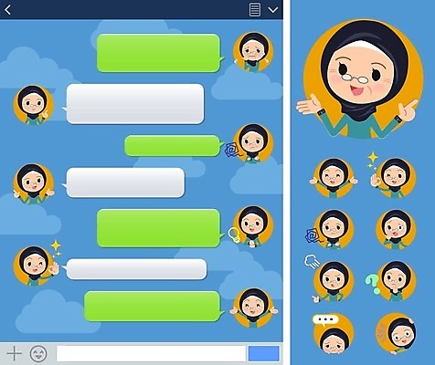 EPS 해외이미지 여자 노년 감정 할머니 말풍선 일러스트 아이디어 대화 여러명 상반신 파란색 놀람 분노 물음표 가리킴 울음 OK 고민 문자메시지 중동인 노인여자만 해외202004 해외202105 해외일러스트 외국인 기호 컬러 다수 컨셉 표정 말하기 사람 손짓 성인 메시지 여자만 노인만 파일형식 벡터