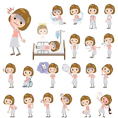 EPS 해외이미지 여자 대학생 분홍색 일러스트 흡연 담배 건강 가면 여러명 유행 고통 추위 환자 마시기 죽음 만취 음주 휠체어 치과의사 깁스 목통증 무릎통증 변기통 재채기 허리통증 해외202004 해외202105 해외일러스트 학생 감정 컬러 다수 의학 모션 사람 의사 의료용품 술취함 파일형식 벡터