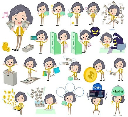 EPS 해외이미지 전신 여자 중년 지폐 생각 일러스트 서기 들기 앉기 여러명 상반신 쇼핑백 모니터 동전 만세 신용카드 한숨 돈다발 OK 무릎꿇기 악마 즐거움 주부 금화 통화 무거움 동전지갑 빚 ATM 동전탑 보이스피싱 중년여자만 해외202004 해외202105 해외일러스트 감정 다수 돈 가방 모션 사람 손짓 성인 금융 경제 컴퓨터 쌓기 지갑 황금 무게 피싱 여자만 중년만 파일형식 벡터