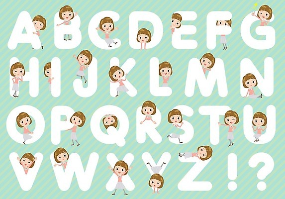 EPS 해외이미지 전신 알파벳 영어 여자 일러스트 서기 들기 앉기 여러명 상반신 성인 타이포그라피 연두색 눕기 점프 물음표 느낌표 OK 성인여자만 해외202004 해외202105 해외일러스트 문자 기호 다수 모션 사람 손짓 초록색 여자만 성인만 파일형식 벡터