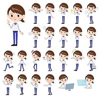 EPS 해외이미지 전신 여자 생각 일러스트 아이디어 사랑 윙크 서기 들기 여러명 상반신 성인 컴퓨터 달리기 팔짱 놀람 만세 분노 하트 한숨 울음 종업원 직원 고민 손인사 통화 안도 성인여자만 해외202004 해외202105 해외일러스트 모양 직업 감정 다수 컨셉 모션 표정 사람 전자제품 인사 여자만 성인만 파일형식 벡터