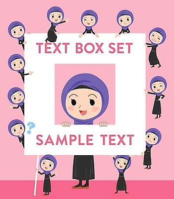 EPS 해외이미지 캐릭터 여자 백그라운드 일러스트 프레임 매달리기 들기 여러명 성인 세트 물음표 잡기 중동인 성인여자만 해외202004 해외202105 해외일러스트 일러캐릭터 외국인 기호 다수 모션 사람 여자만 성인만 파일형식 벡터