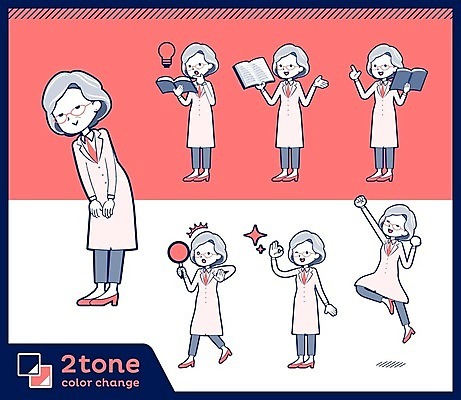 EPS 해외이미지 캐릭터 여자 노년 분홍색 일러스트 아이디어 여러명 책 세트 점프 교수 의사 발표 긍정 통과 주목 노인여자만 해외202004 해외202105 해외일러스트 일러캐릭터 컬러 다수 컨셉 모션 사람 성인 교사 의료진 여자만 노인만 파일형식 벡터