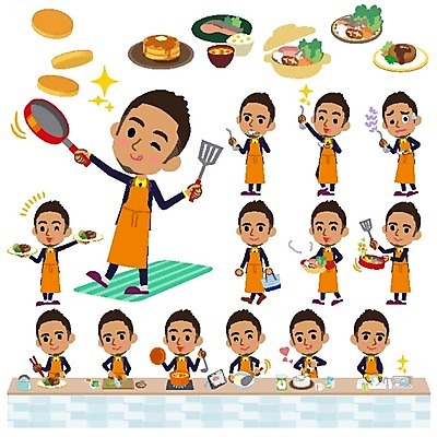 EPS 해외이미지 전신 남자 음식 일러스트 윙크 스테이크 요리 서기 들기 여러명 상반신 성인 걷기 비즈니스맨 프라이팬 설거지 먹기 재료손질 장바구니 조리대 뒤집개 전골 요리중 팬케이크 간보기 섞기 짜기 성인남자만 해외202004 해외202105 해외일러스트 다수 가사 비즈니스 모션 주방용품 서양음식 표정 사람 쇼핑 바구니 케이크 직장인 손질 남자만 성인만 파일형식 벡터