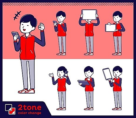 EPS 해외이미지 캐릭터 남자 분홍색 일러스트 아이디어 들기 여러명 성인 책 스마트폰 세트 태블릿 터치 가리킴 발표 OK 서비스업 종업원 직원 보여주기 해결 판매원 성인남자만 해외202004 해외202105 해외일러스트 일러캐릭터 직업 산업 컬러 다수 컨셉 모션 사람 손짓 전자제품 핸드폰 스마트기기 남자만 성인만 파일형식 벡터