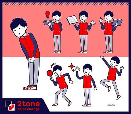 EPS 해외이미지 캐릭터 남자 분홍색 일러스트 아이디어 여러명 성인 책 세트 점프 발표 서비스업 종업원 직원 긍정 통과 판매원 주목 성인남자만 해외202004 해외202105 해외일러스트 일러캐릭터 직업 산업 컬러 다수 컨셉 모션 사람 남자만 성인만 파일형식 벡터