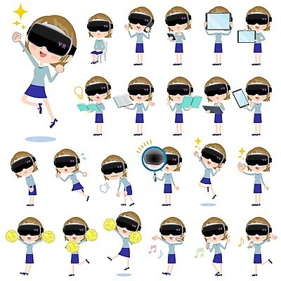 EPS 해외이미지 전신 여자 일러스트 노래 응원 돋보기 서기 들기 앉기 여러명 성인 책 태블릿 독서 달리기 점프 관찰 인사 OK 마이크 즐거움 통화 보여주기 응원수술 가상공간 힘듦 가상현실 성인여자만 VR기기 해외202004 해외202105 해외일러스트 감정 음악 음향기기 다수 컨셉 모션 사람 손짓 전자제품 스마트기기 기계 응원용품 예절 여자만 성인만 파일형식 벡터