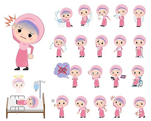 EPS 해외이미지 전신 여자 어린이 생각 일러스트 마스크 앉기 여러명 약 건강관리 고통 죽음 상처 울음 먹기 휠체어 두통 변기 목발 깁스 구토 무릎통증 병원침대 부상자 어깨통증 오한 재채기 중동인 허리통증 히잡 소녀만 코풀기 해외202004 해외202105 해외일러스트 외국인 감정 다수 의학 의료기기 모션 표정 건강 관리 사람 침대 의료용품 질병 이슬람문화 증상 여자만 어린이만 파일형식 벡터