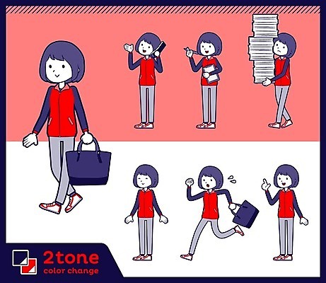 EPS 해외이미지 캐릭터 여자 분홍색 가방 일러스트 모바일 여러명 성인 세트 달리기 걷기 가리킴 업무 발표 서비스업 종업원 직원 문서 출퇴근 판매원 성인여자만 해외202004 해외202105 해외일러스트 일러캐릭터 직업 잡화 산업 컬러 다수 비즈니스 모션 사람 손짓 작업 여자만 성인만 파일형식 벡터